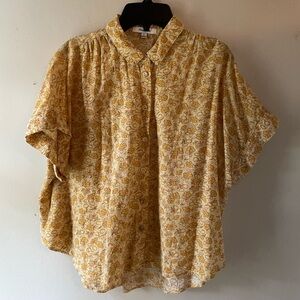 Madewell Hilltop Shirt in Piccola Floral — Italian Inspired ( Size= M)